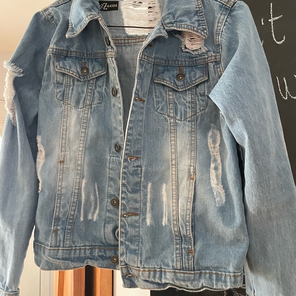 Distressed Denim Jacket
